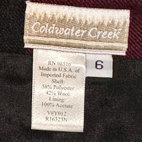 Bufalo Plaid Red & Black Wool Wrap Skirt by Coldwater Creek - size 6 - Picture 15 of 15